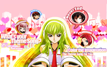 Anya Alstreim Suzaku Kururugi C.C. (Code Geass) Kallen Kōzuki Lelouch Lamperouge Anime Code Geass HD Desktop Wallpaper | Background Image