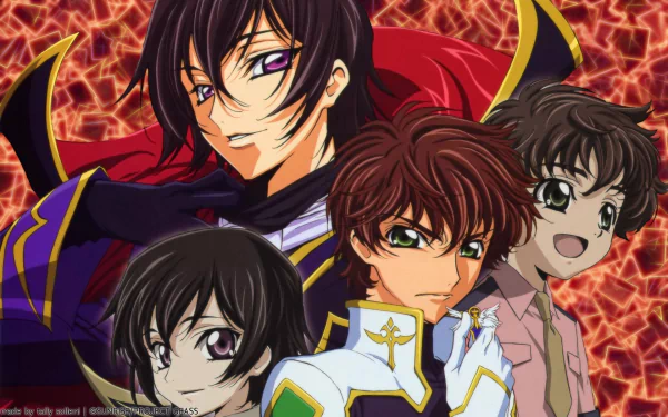 Suzaku Kururugi Rolo Lamperouge Lelouch Lamperouge Anime Code Geass HD Desktop Wallpaper | Background Image