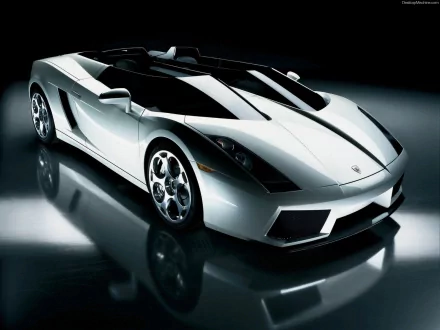 HD desktop wallpaper featuring a sleek Lamborghini Gallardo Concept S, showcasing its futuristic design under subtle studio lighting.