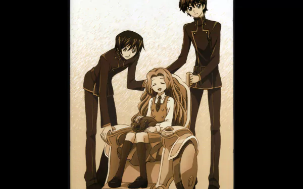 Lelouch Lamperouge Suzaku Kururugi Nunnally Lamperouge Anime Code Geass HD Desktop Wallpaper | Background Image