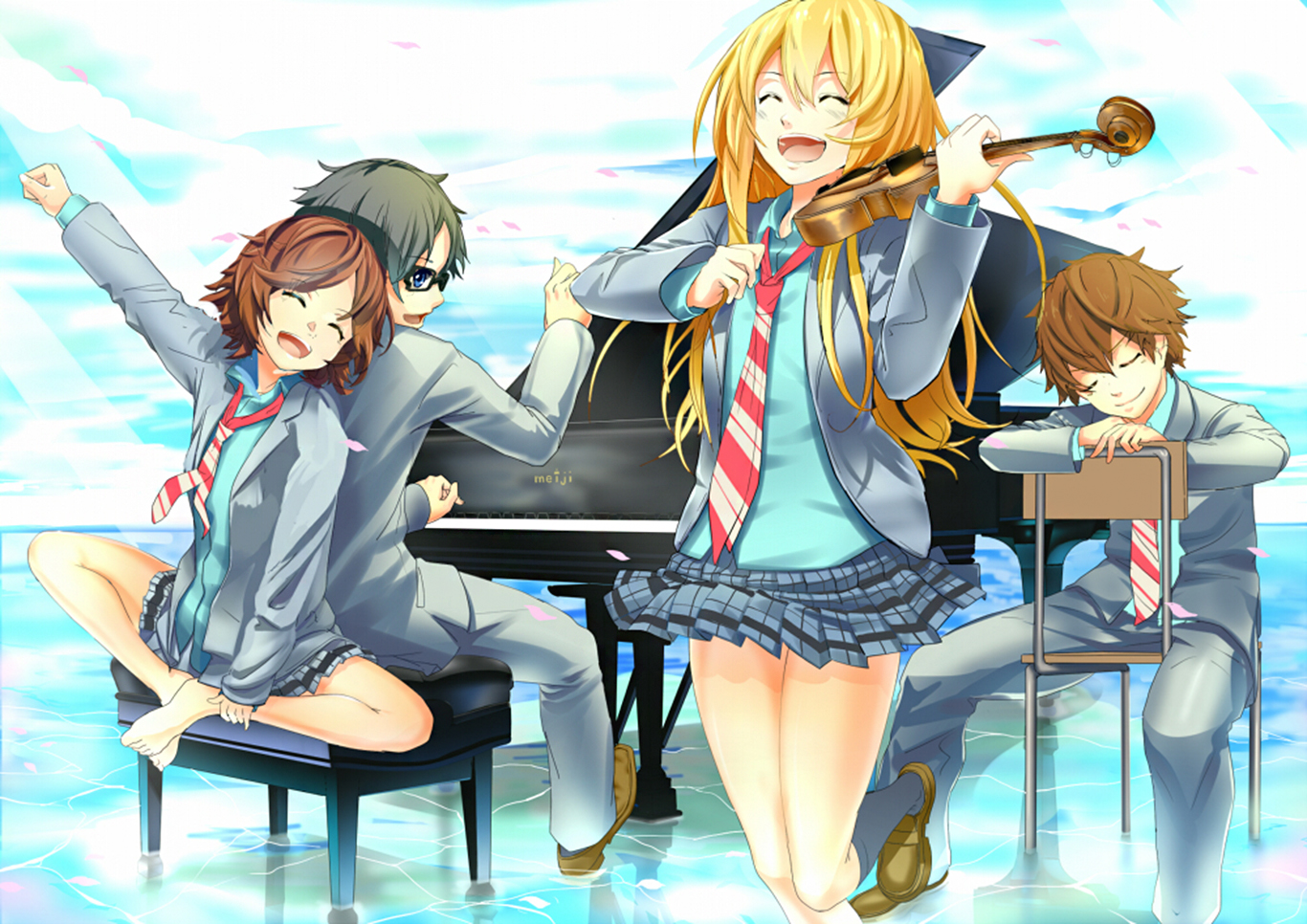 Anime wallpaper shigatsu wa kimi no uso 1920x1080 465570 de