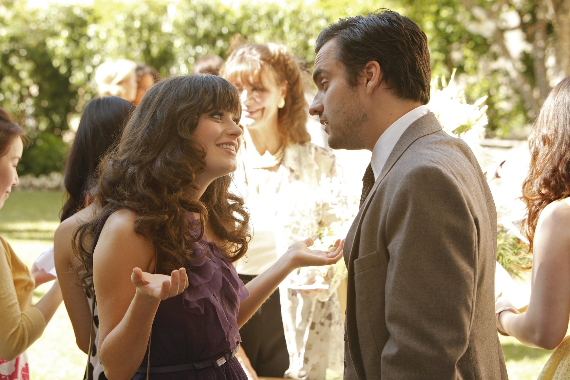 Download Nick Miller Jake Johnson Jessica Day Zooey Deschanel TV Show New Girl HD Wallpaper