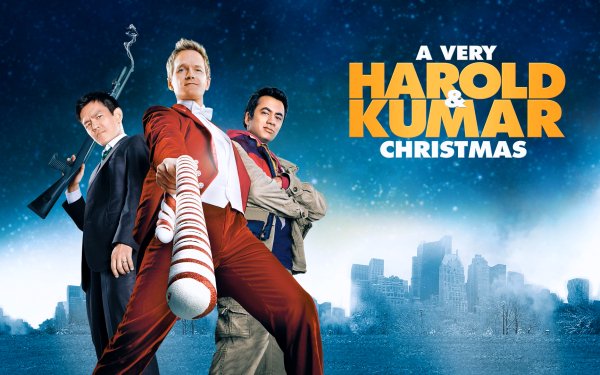 Movie A Very Harold & Kumar Christmas Christmas John Cho Kal Penn Neil Patrick Harris HD Wallpaper | Background Image