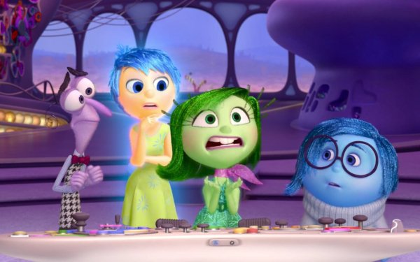 Movie Inside Out Fear Joy Disgust Sadness HD Wallpaper | Background Image