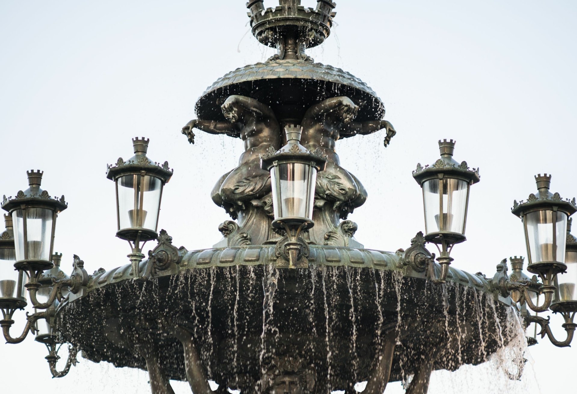 Download Man Made Bartholdi Fountain HD Wallpaper