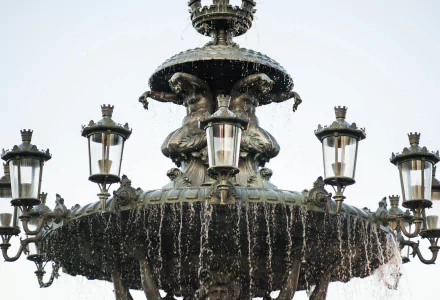 man made Bartholdi Fountain HD Desktop Wallpaper | Background Image