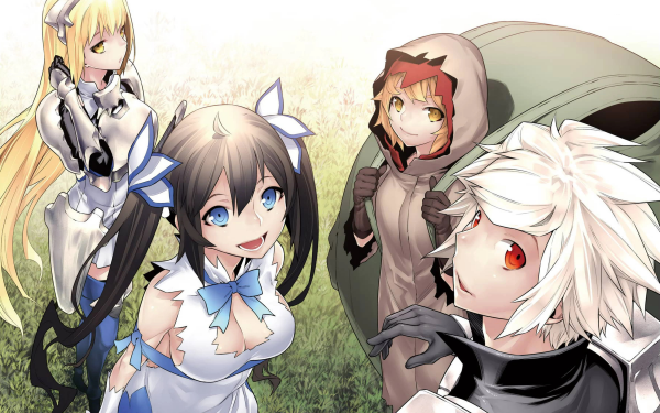 Anime Is It Wrong to Try to Pick Up Girls in a Dungeon? DanMachi Aiz Wallenstein Hestia Bell Cranel Liliruca Arde HD Wallpaper | Background Image