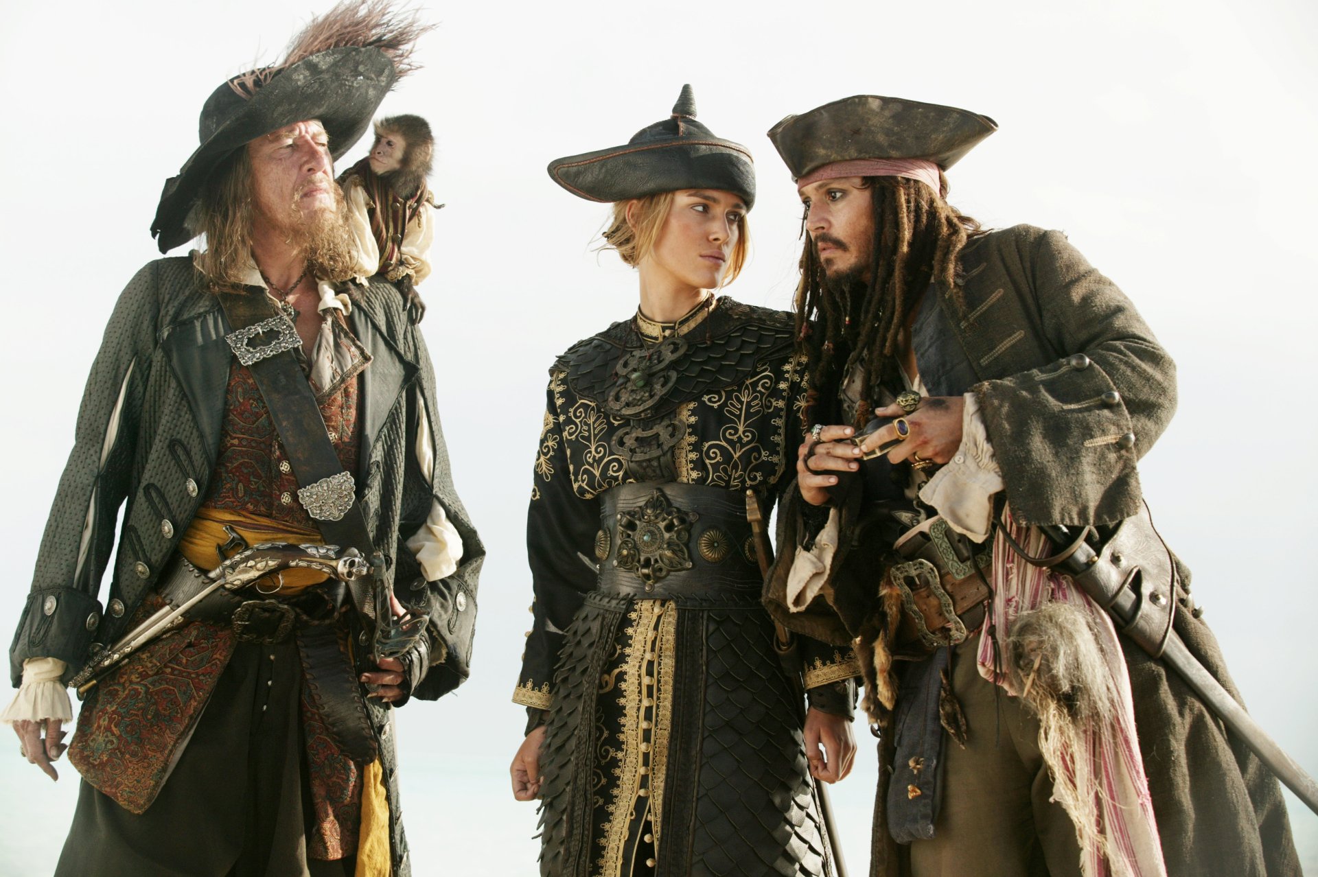 Download Elizabeth Swann Keira Knightley Hector Barbossa Geoffrey Rush Jack Sparrow Johnny Depp 3425