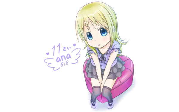 Anime Strawberry Marshmallow HD Desktop Wallpaper | Background Image