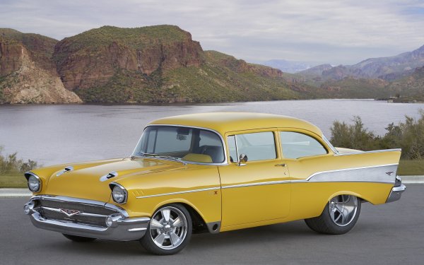 Vehicles Chevrolet Bel Air Chevrolet chevrolet bel air project X Car Yellow Car HD Wallpaper | Background Image