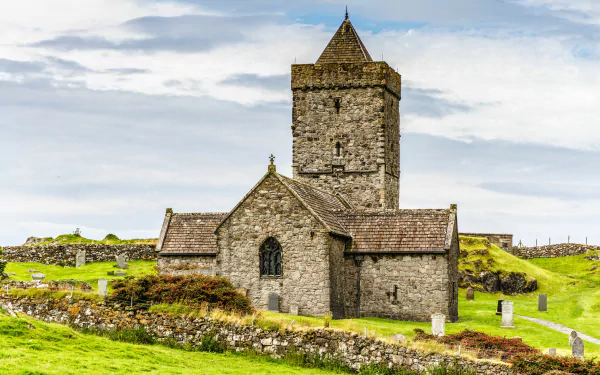 religious St Clement's Church, Rodel HD Desktop Wallpaper | Background Image
