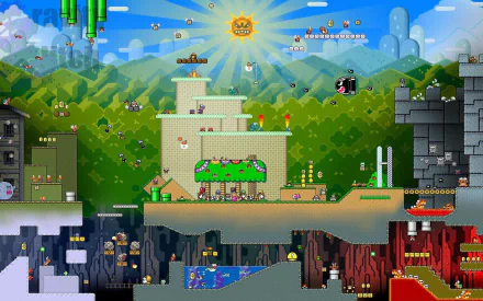  Mario landscape