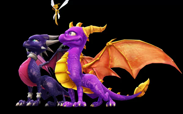  Spyro,Cynder and Sparx