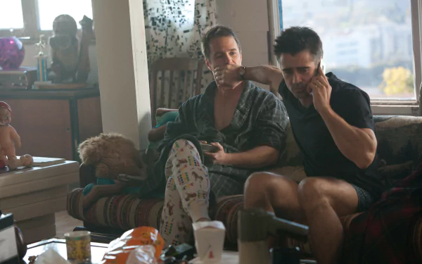 Marty (Seven Psychopaths) Colin Farrell Billy (Seven Psychopaths) Sam Rockwell movie Seven Psychopaths HD Desktop Wallpaper | Background Image