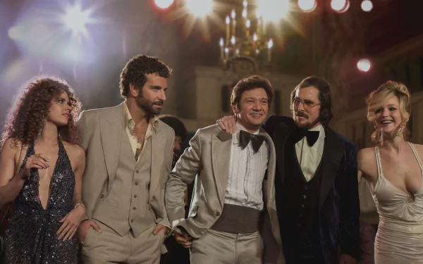 Amy Adams Bradley Cooper Jeremy Renner Christian Bale Jennifer Lawrence movie American Hustle HD Desktop Wallpaper | Background Image