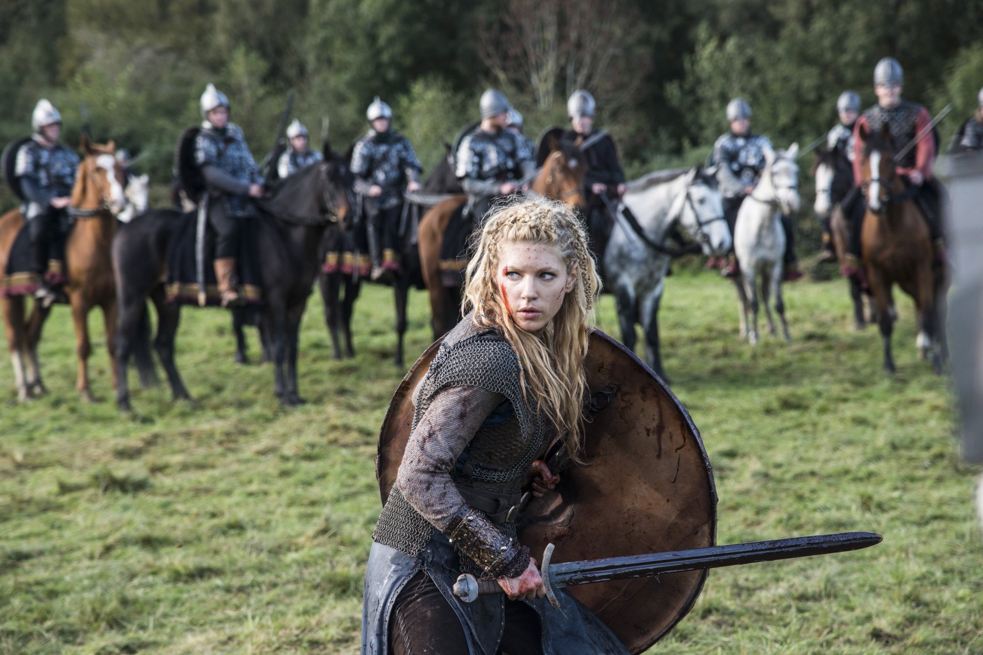 Download Vikings (2013) Lagertha (Vikings) Katheryn Winnick TV Show 4k Ultra HD Wallpaper