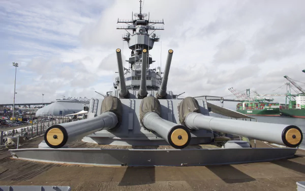 warship battleship military USS Iowa (BB-61) HD Desktop Wallpaper | Background Image