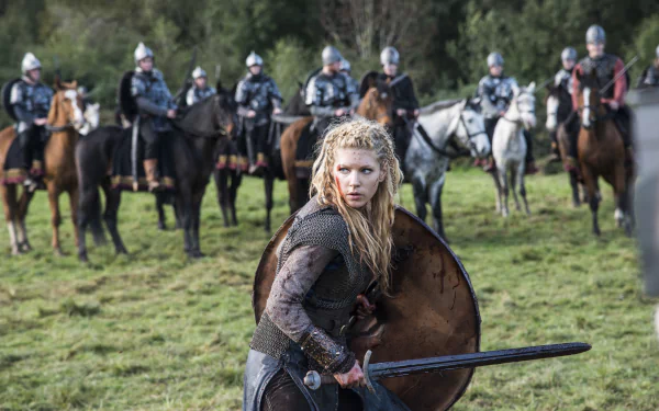 Vikings (2013) Lagertha (Vikings) Katheryn Winnick TV Show HD Desktop Wallpaper | Background Image