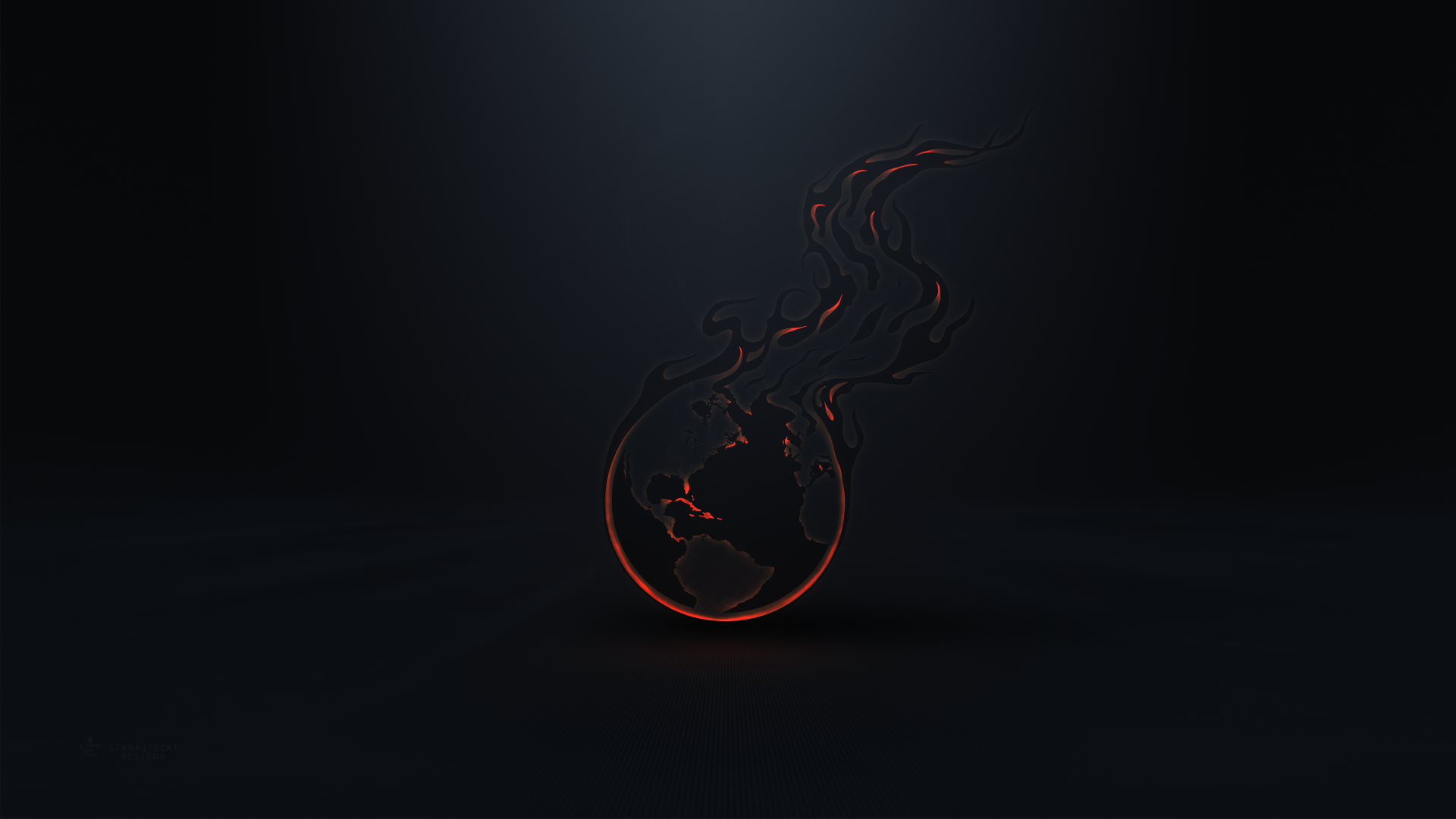 A sleek 4K Ultra HD desktop wallpaper featuring a futuristic design with red accents on a dark background, embodying technology themes associated with Tek Syndicate.