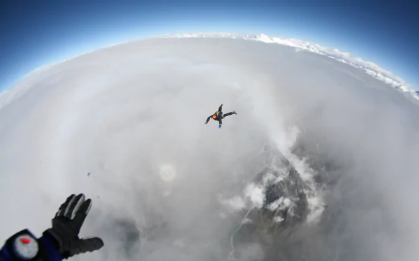 skydiving Sports HD Desktop Wallpaper | Background Image