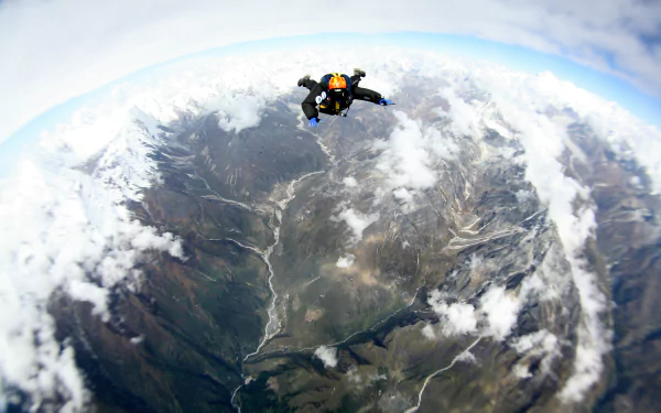 skydiving Sports HD Desktop Wallpaper | Background Image