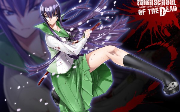 Anime Highschool Of The Dead Saeko Busujima HD Wallpaper | Background Image