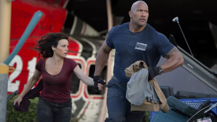 Carla Gugino Dwayne Johnson movie San Andreas HD Desktop Wallpaper | Background Image