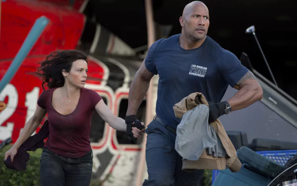 Carla Gugino Dwayne Johnson movie San Andreas HD Desktop Wallpaper | Background Image