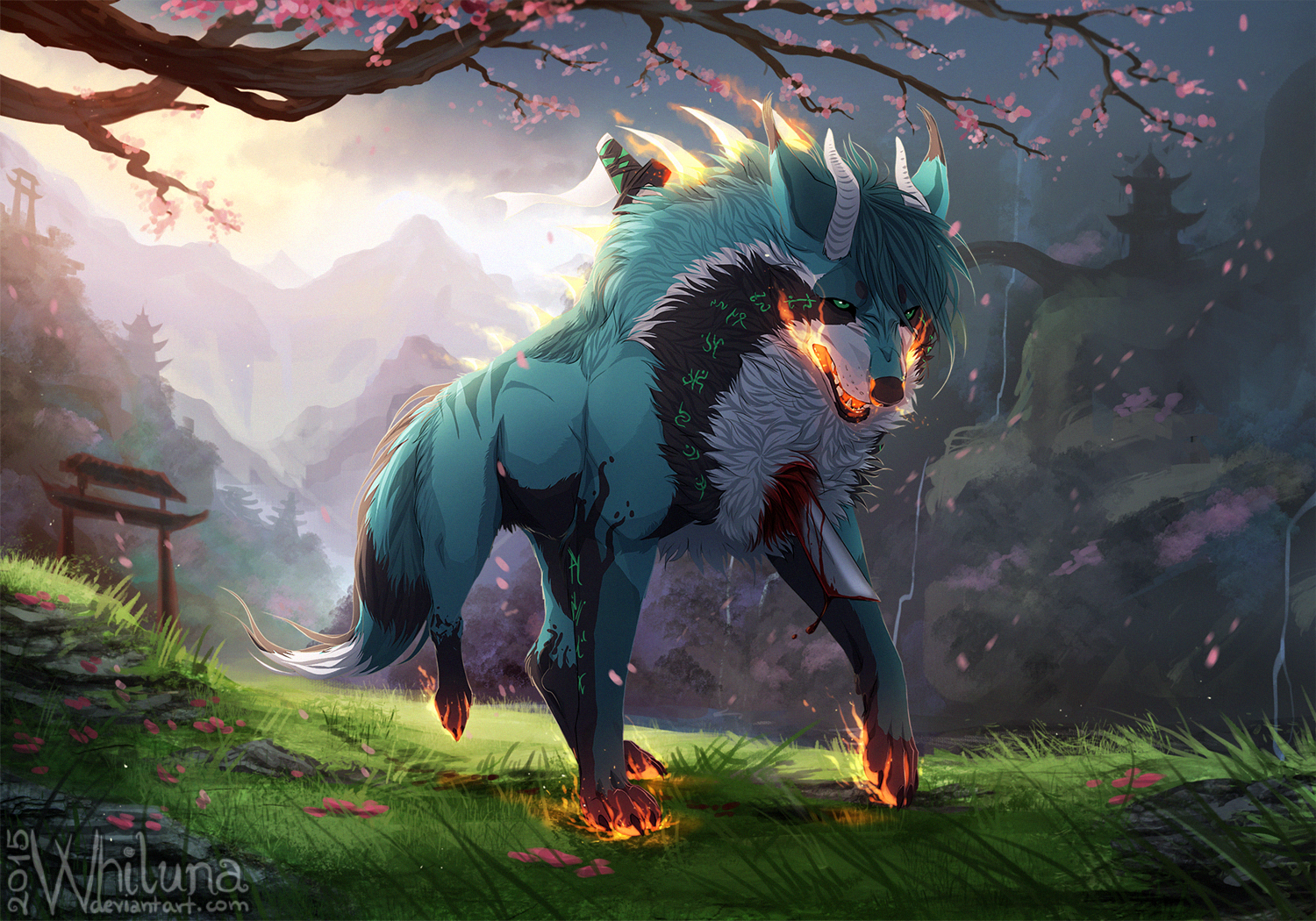 Warrior wolf by Whiluna
