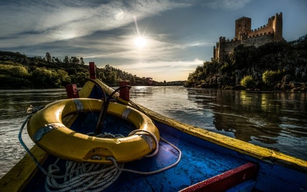 Man Made Castle of Almourol Castles Portugal HD Wallpaper | Background Image