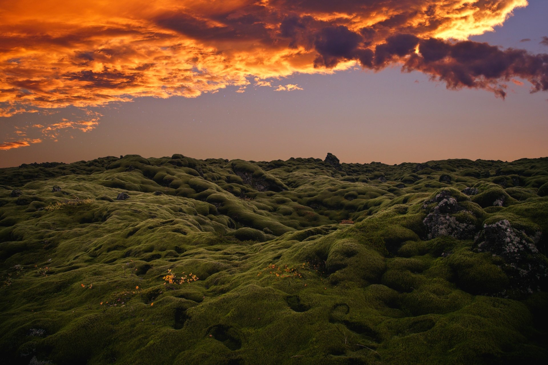 Download Cloud Sky Landscape Nature Moss 4k Ultra HD Wallpaper