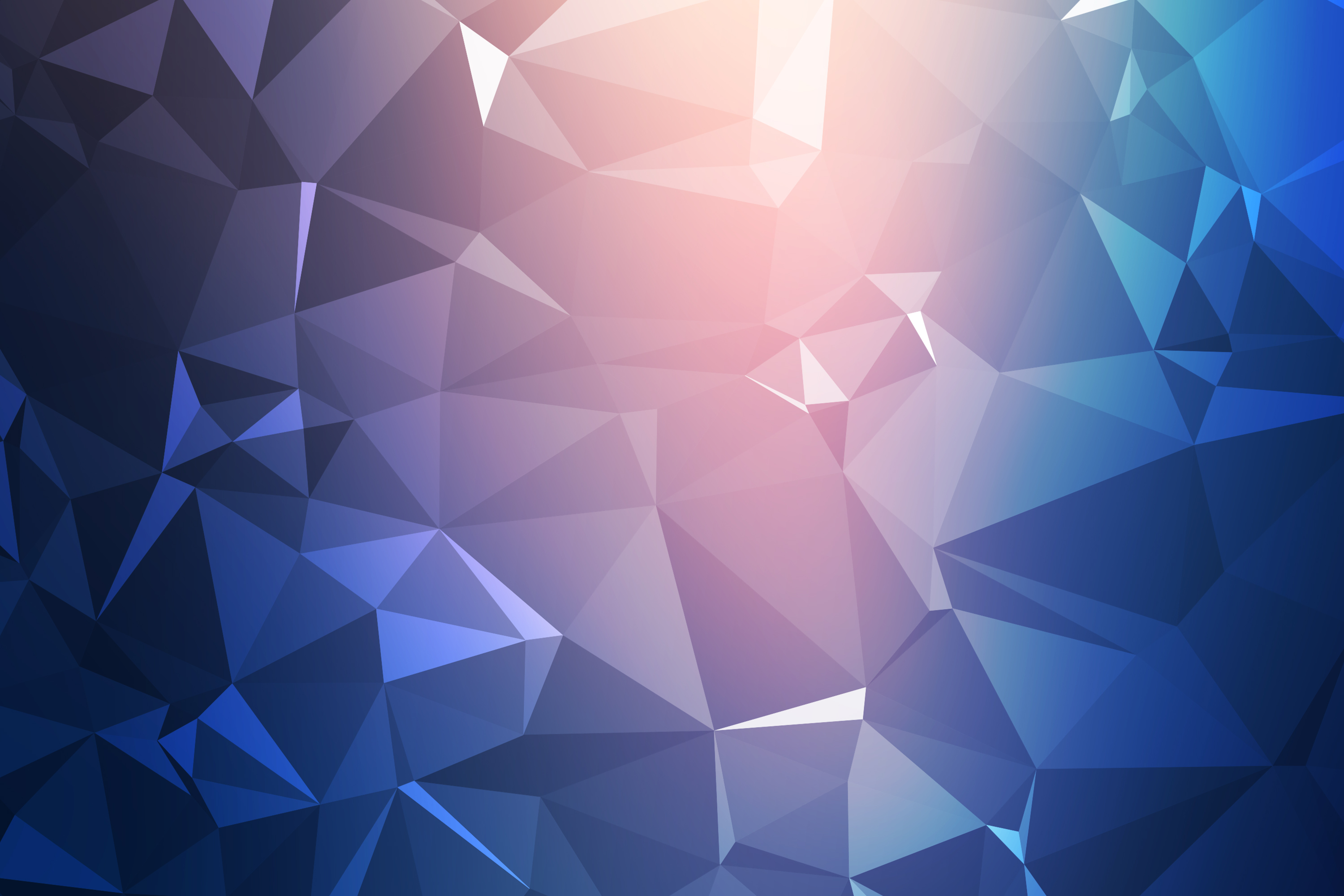 simple desktops triangles blue wallpaper