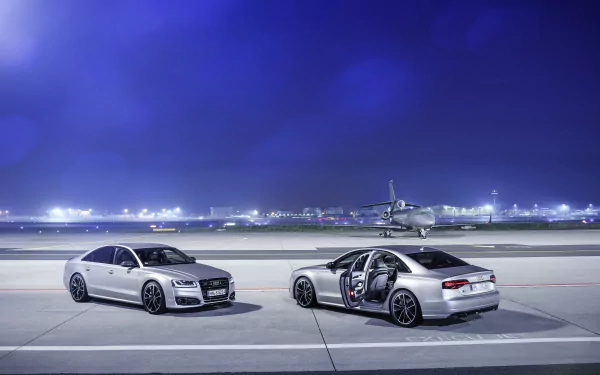  The Audi S8 plus at Frankfurt Airport. by AUDI AG