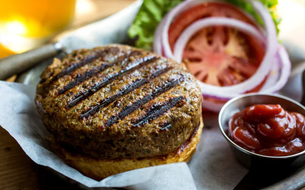 food veggie burger HD Desktop Wallpaper | Background Image