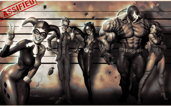 Comics Batman Harley Quinn Guasón Catwoman Hiedra Venenosa Bane Fondo de pantalla HD | Fondo de Escritorio