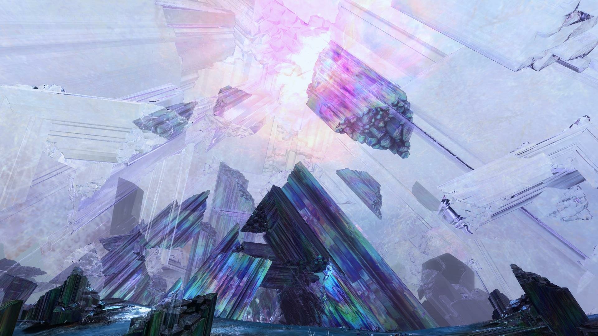 Prismatic Crystal Ascent — Abstract HD Wallpaper | 1920x1080 ...