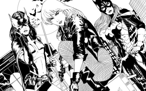 Comics Gotham City Sirens Huntress Canario Negro Batgirl Fondo de pantalla HD | Fondo de Escritorio