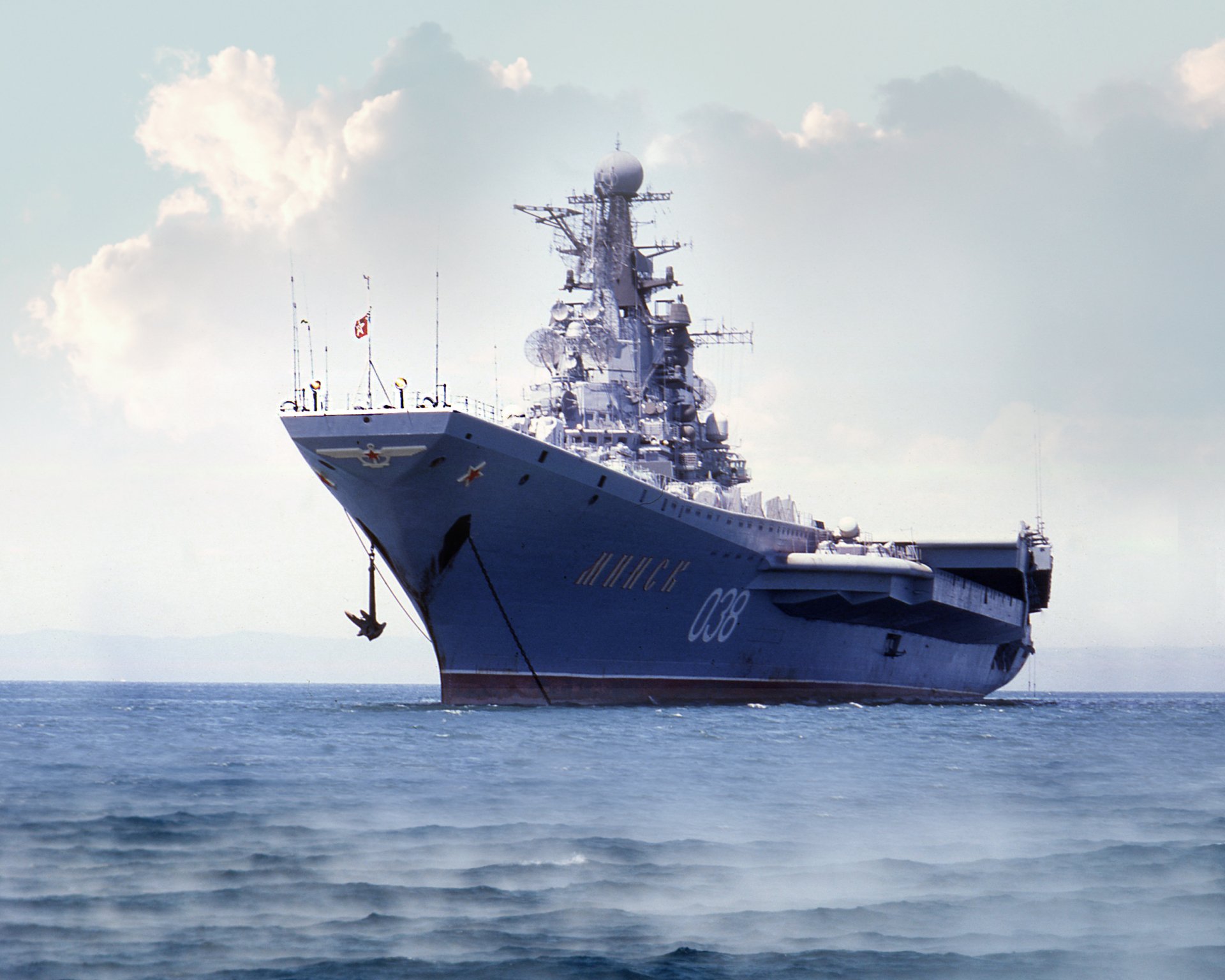 Russian Kievclass carrier Minsk HD Wallpaper Background