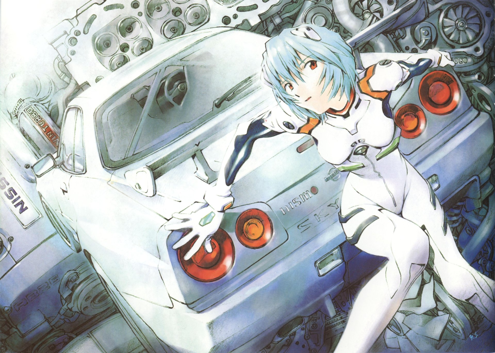 Download Rei Ayanami Anime Neon Genesis Evangelion K Ultra Hd Wallpaper By Sadamoto Yoshiyuki