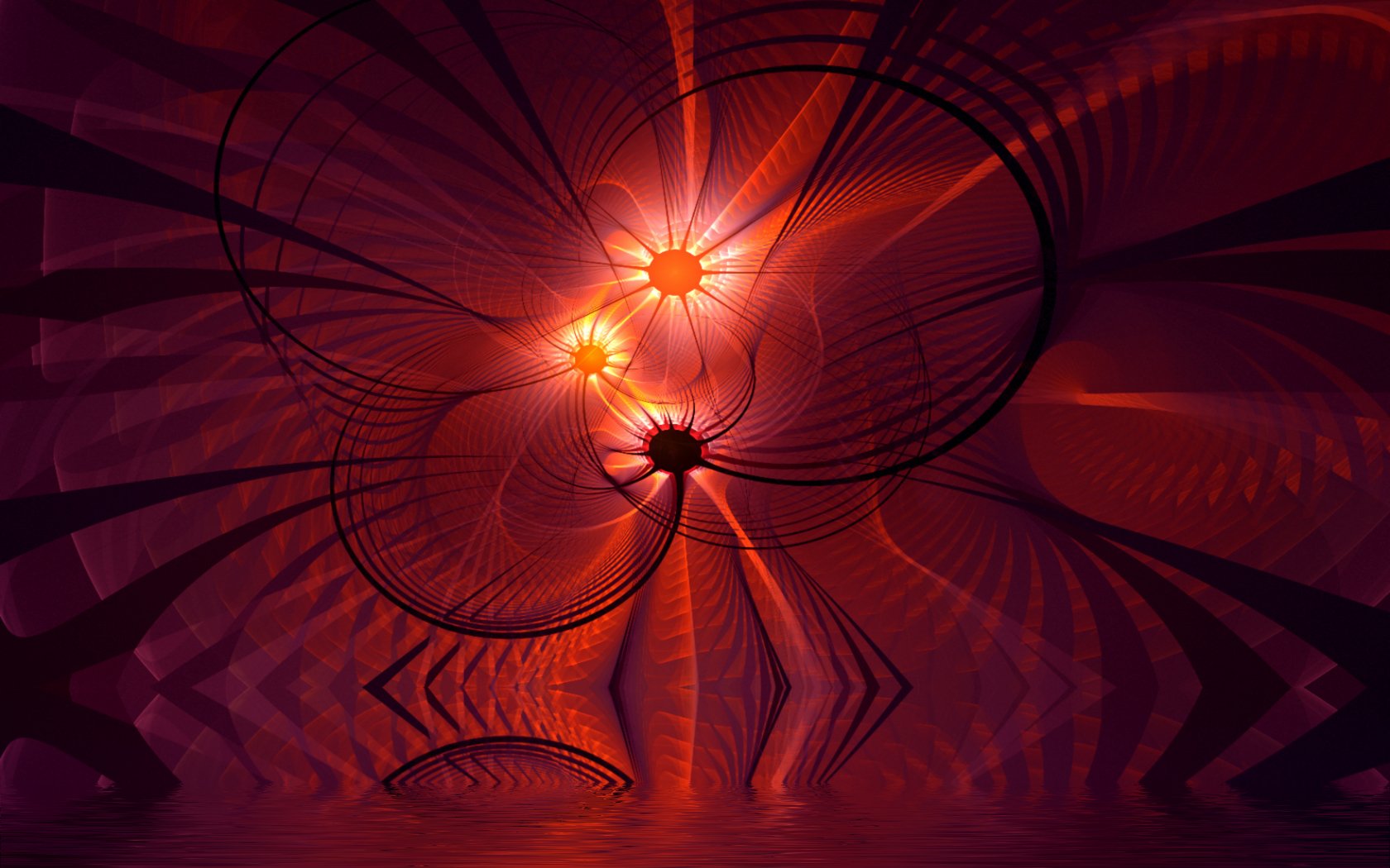 Abstract Red Patterns: A Stunning HD Wallpaper Experience, image size:1680x1050