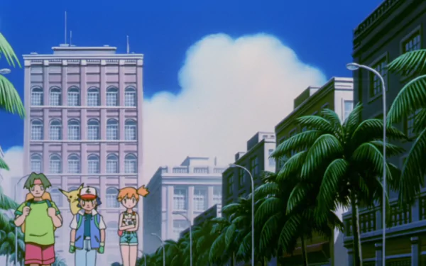 Misty (Pokémon) Ash Ketchum Pikachu Tracey (Pokémon) Anime Pokémon: The Movie 2000 HD Desktop Wallpaper | Background Image
