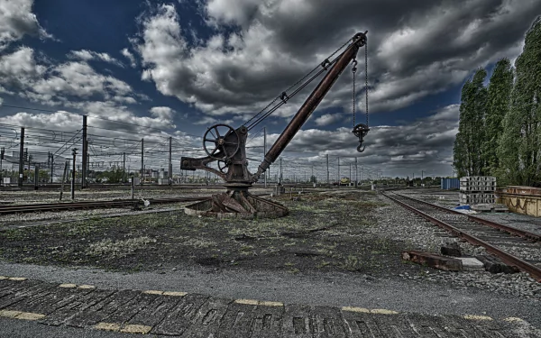 man made crane HD Desktop Wallpaper | Background Image