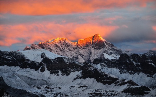 Tierra/Naturaleza Los Alpes Montañas Italia Montaña Alps Peak Atardecer Snow Fondo de pantalla HD | Fondo de Escritorio
