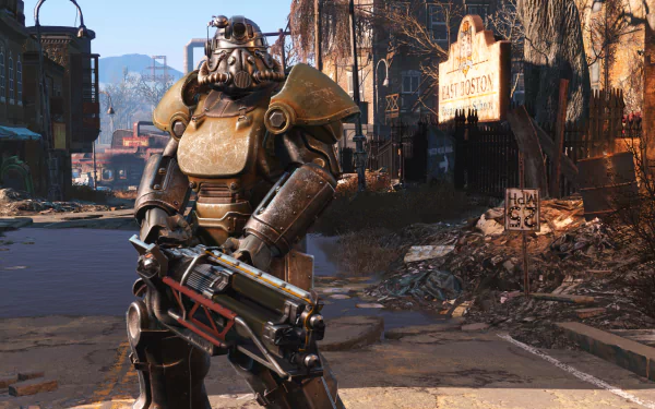 Power Armor (Fallout) video game Fallout 4 HD Desktop Wallpaper | Background Image