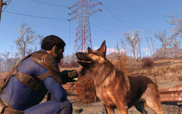 Dogmeat (Fallout) Sole Survivor (Fallout 4) video game Fallout 4 HD Desktop Wallpaper | Background Image