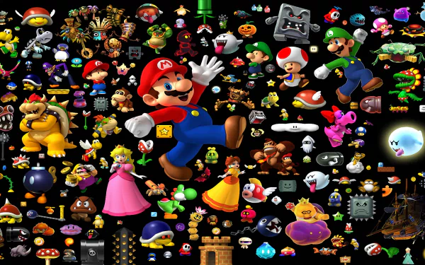video game Super Mario All-Stars + Super Mario World HD Desktop Wallpaper | Background Image