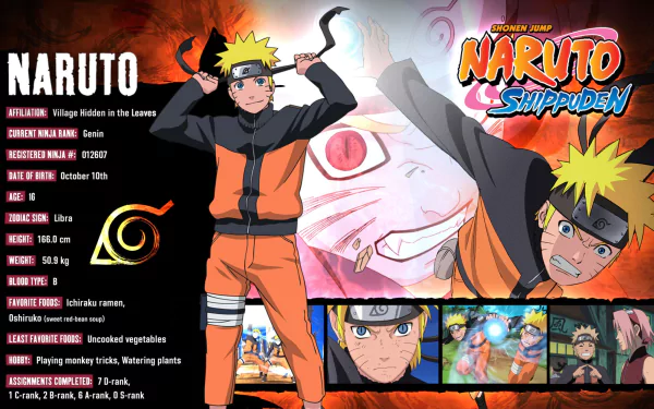 4K Ultra HD wallpaper featuring Naruto Uzumaki from the anime Naruto, showcasing vibrant artwork and character details in a dynamic design.