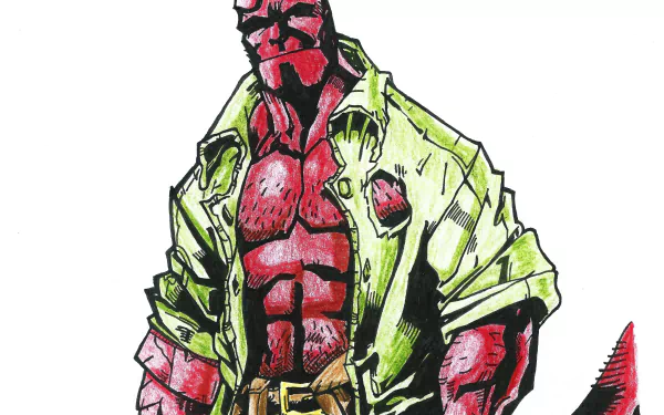 Comic Hellboy HD Desktop Wallpaper | Background Image