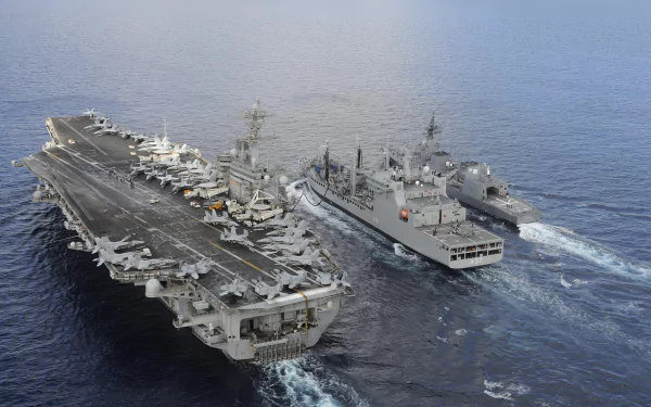 warship aircraft carrier military USS Theodore Roosevelt (CVN-71) HD Desktop Wallpaper | Background Image