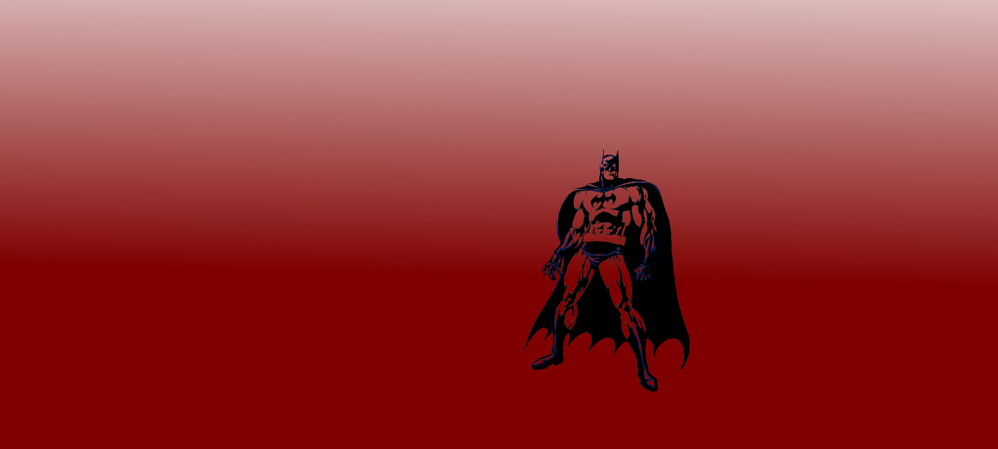 Minimalist Batman Red Desktop Wallpaper - Batman Background